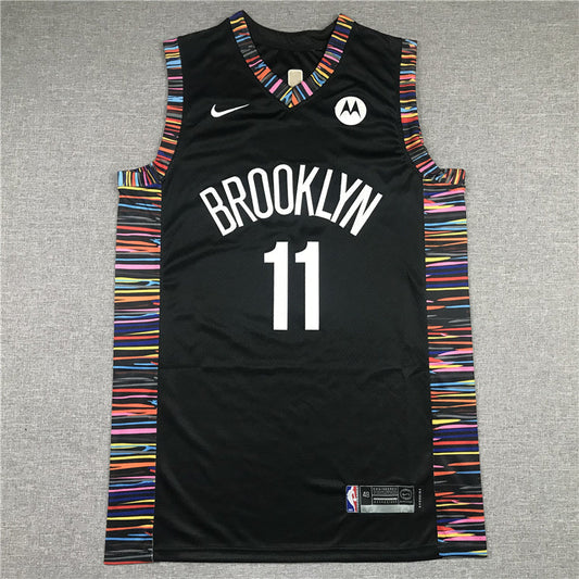 Kyrie Irving #11 Brooklyn Nets City Edition Swingman Jersey – Black Multicolor NBA Fan Gear