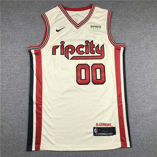 Men's Portland Trail Blazers Carmelo Anthony White Swingman Jerseys City Edition