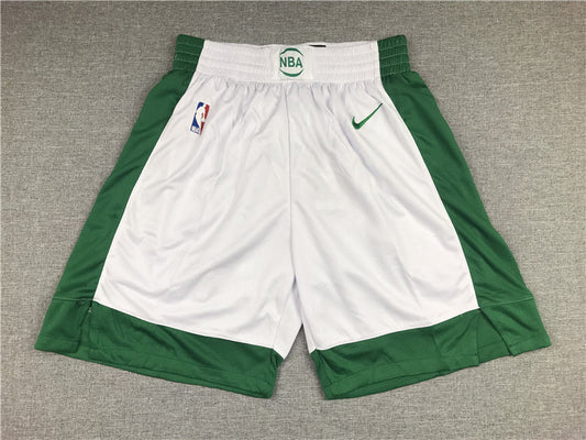Men's Boston Celtics White/Green City Edition Basketball Shorts1