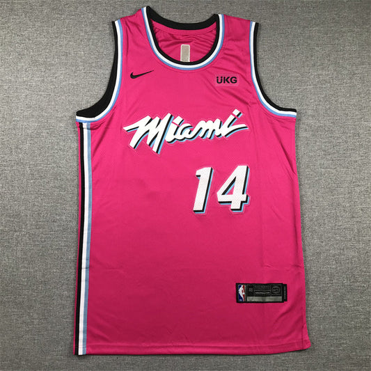 Men's Miami Heat Tyler Herro #14 Pink 2020/21 Swingman Jerseys