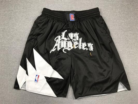 Men's LA Clippers Black Statement Edition Pocket Shorts1