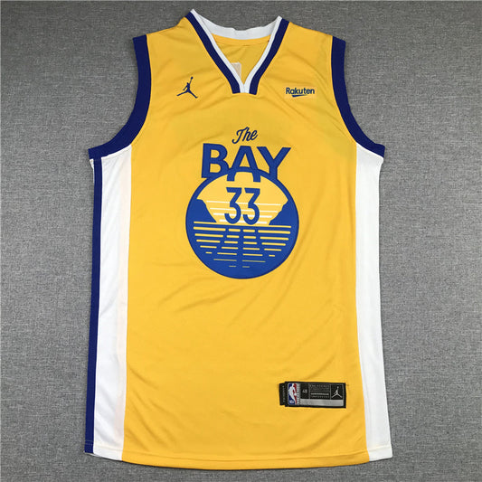 Men's Golden State Warriors James Wiseman Gold Fast Break Team Replica Jerseys