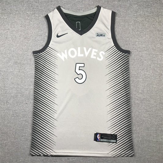 Anthony Edwards #5 Minnesota Timberwolves Wolf Gray 2022-23 City Edition Swingman Jersey – Nike Radial WOLVES