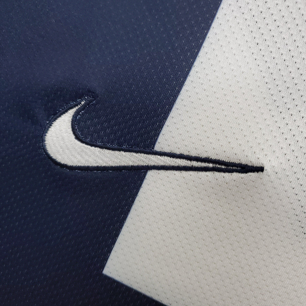 PSG 2013-14 Home Retro Jersey – Navy Blue Red Vertical Stripe Fly Emirates Nike Dri-Fit Fan Version Football Shirt