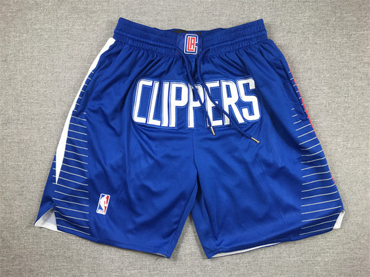 Men's LA Clippers Royal Icon Edition Pocket Shorts1