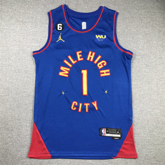 Men's Denver Nuggets Michael Porter Jr. #1 Blue 2022/23 Swingman Jerseys - Statement Edition