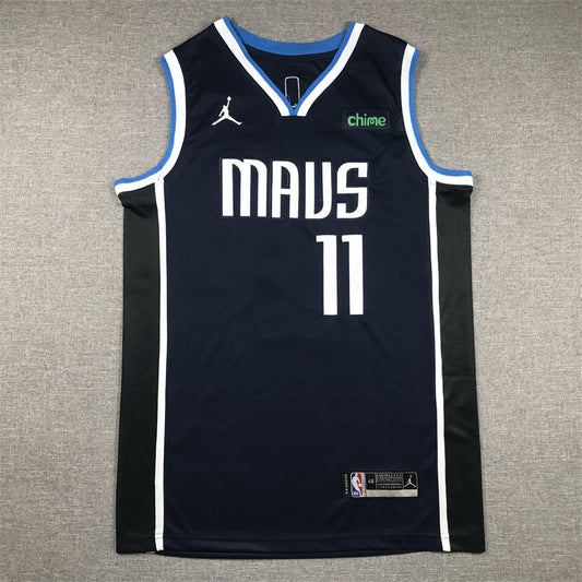 Men's Dallas Mavericks Kyrie Irving #11 Navy Swingman Jerseys - Statement Edition