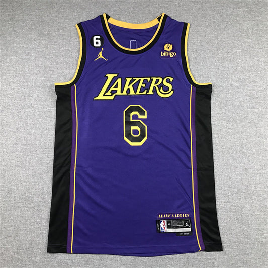 LeBron James #6 Los Angeles Lakers Purple 2022-23 City Edition "Leave A Legacy" Swingman Jersey – Jordan Brand