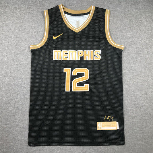 Men's Memphis Grizzlies Ja Morant #12 Black Select Series Swingman Jerseys