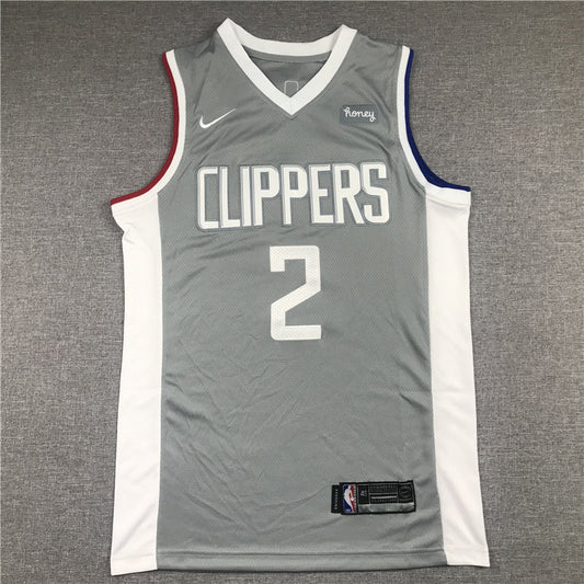 Men's LA Clippers Kawhi Leonard Gray 2020/21 Swingman Jerseys - Earned Edition
