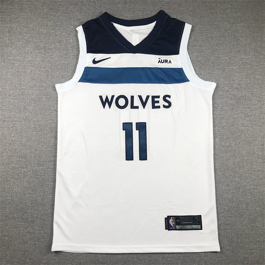 Men's Minnesota Timberwolves Naz Reid #11 White Swingman Jerseys - Association Edition