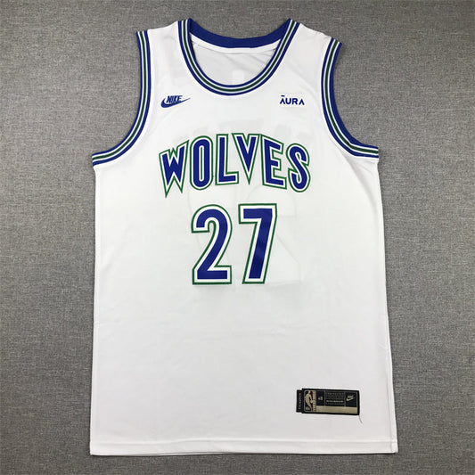 Men's Minnesota Timberwolves Rudy Gobert #27 White Swingman Player Jerseys