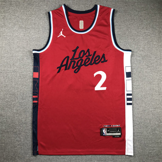 Men's LA Clippers Kawhi Leonard #2 Red Swingman Jerseys