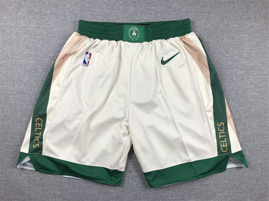 Men's Boston Celtics White 2023/24 Swingman City Edition Shorts1