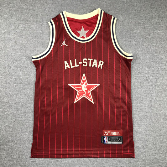 Men's Dallas Mavericks Luka Doncic #77 Red 2024 NBA All-Star Game Swingman Jerseys