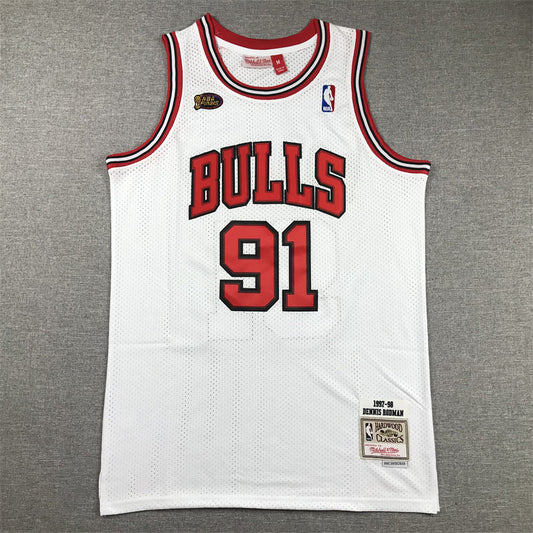 Men's Chicago Bulls Dennis Rodman 1997-98 Hardwood Classics Swingman Jerseys