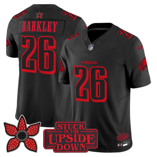 Saquon Barkley Philadelphia Eagles ‘Stranger Things Edition’ Jersey - Black