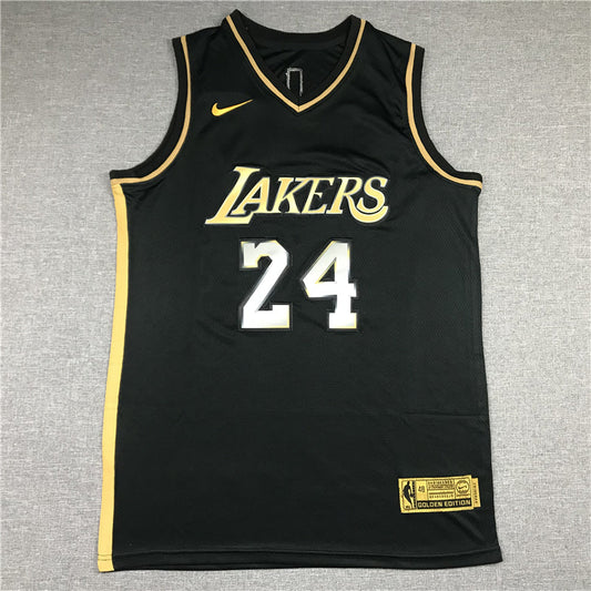 Men's Los Angeles Lakers Kobe Bryant #24 NBA Black Player Jerseys