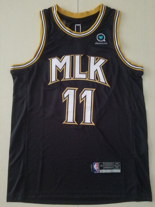 Men's Atlanta Hawks Trae Young Black Swingman Player Jerseys - City Edition
