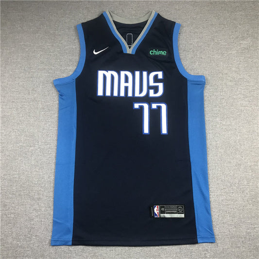 Men's Dallas Mavericks Luka Doncic #77 Navy 2020/21 Swingman Player Jerseys
