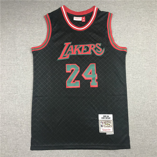 Men's Los Angeles Lakers Kobe Bryant #24 Black Hardwood Classics Player Jerseys