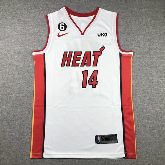 Men's Miami Heat Tyler Herro #14 White 2022/23 Swingman Jerseys - Association Edition