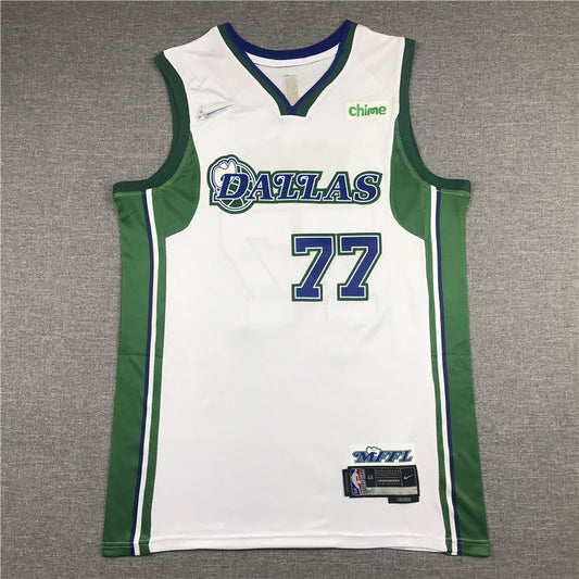 Men's Dallas Mavericks Luka Doncic White 2021/22 Swingman Jerseys - City Edition