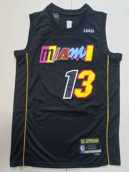 Men's Miami Heat Bam Adebayo #13 Black Swingman Jerseys City Edition