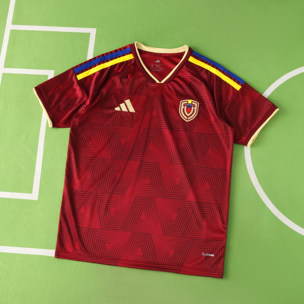 2026 FIFA World Cup Venezuela Home Jersey – La Vinotinto Deep Red Adidas Fan Kit