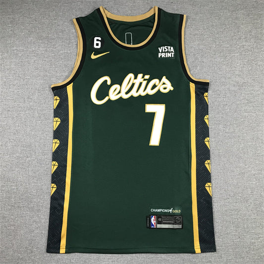 Jaylen Brown #7 Boston Celtics City Edition Swingman Jersey – Green