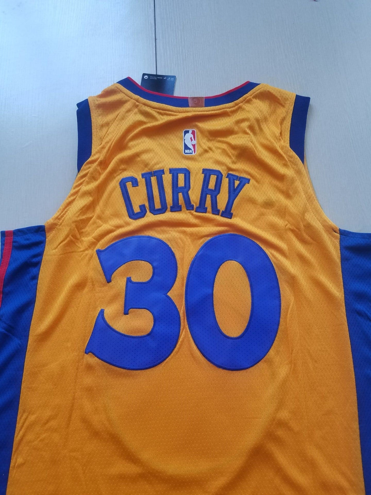 Stephen Curry #30 Golden State Warriors Nike Gold "The Bay" Chinese New Year Dragon Badge "Prosperity" City Edition Swingman Jersey